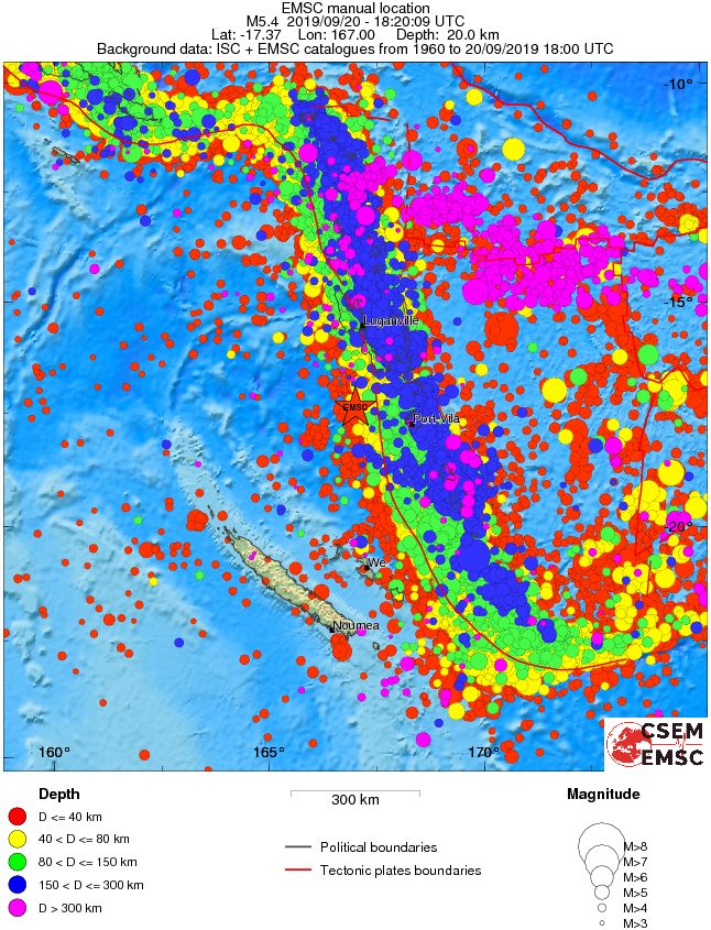 wide historical seismicity