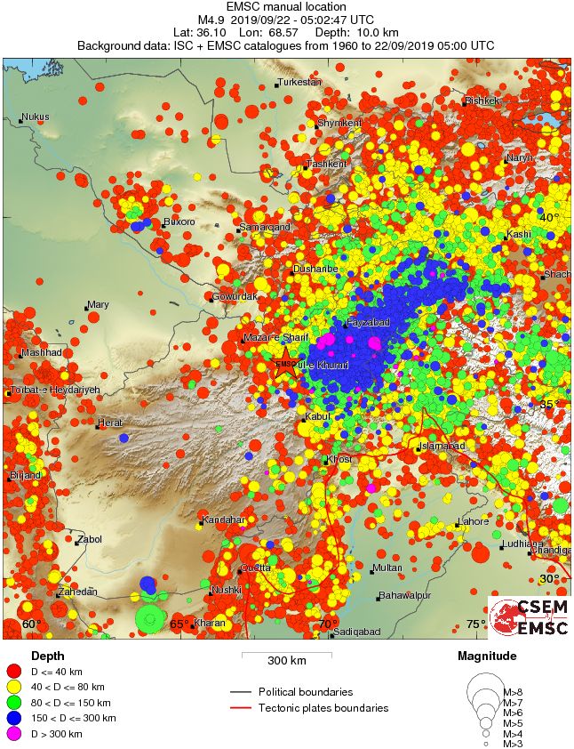 wide historical seismicity