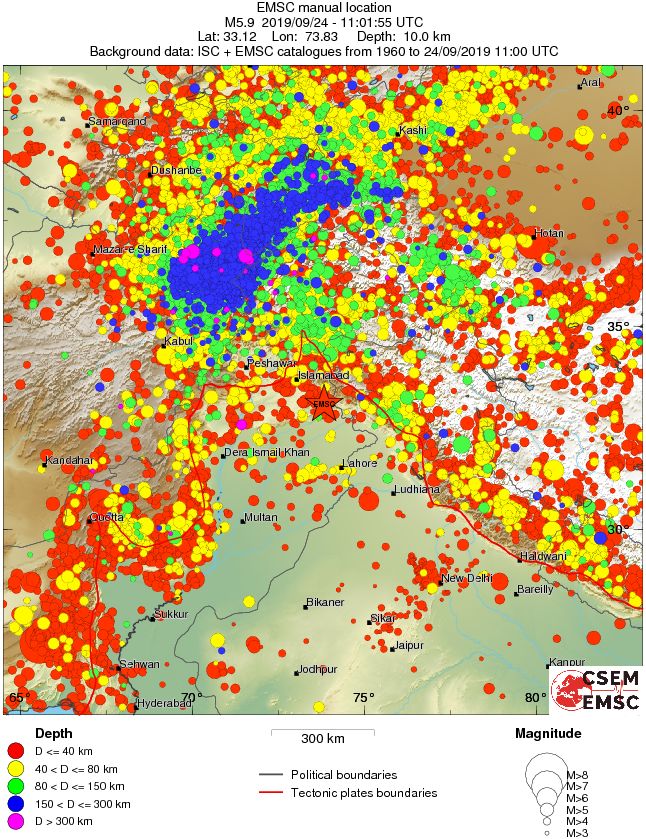 wide historical seismicity