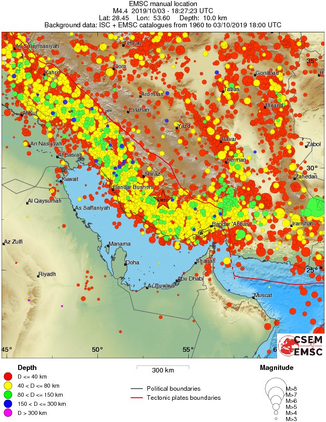 wide historical seismicity