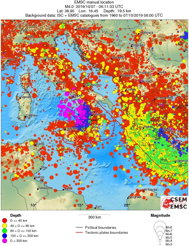 wide historical seismicity