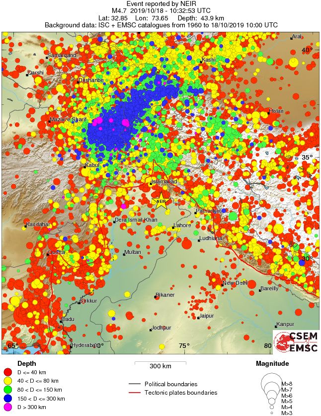 wide historical seismicity