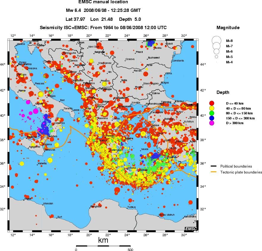 wide historical seismicity