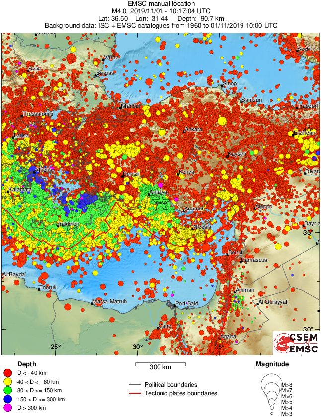 wide historical seismicity