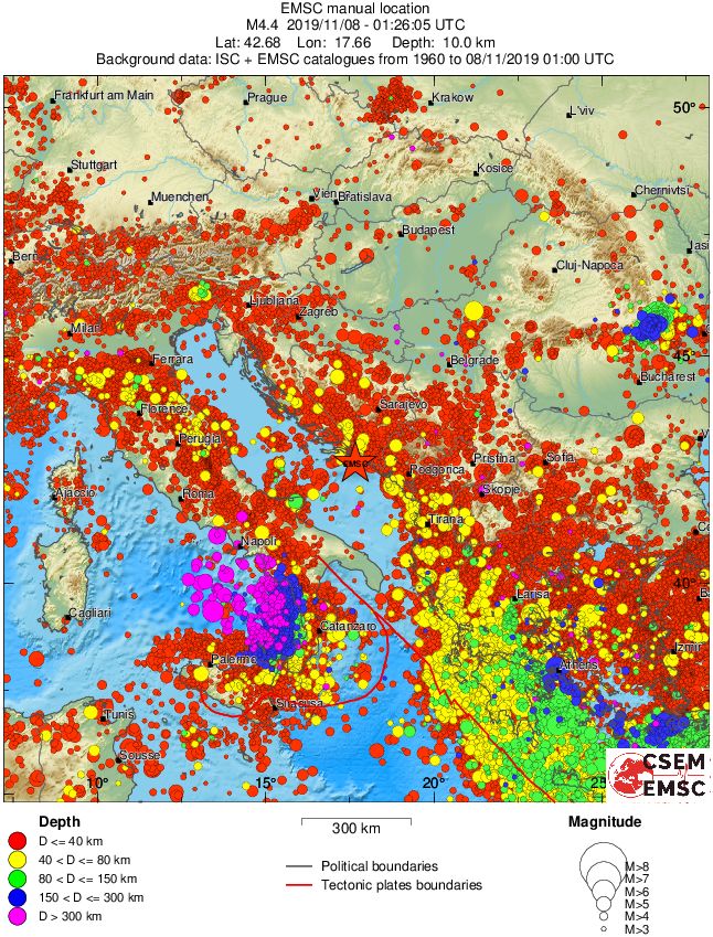 wide historical seismicity