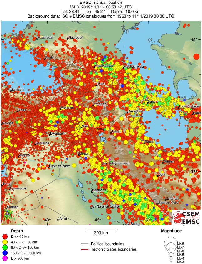 wide historical seismicity