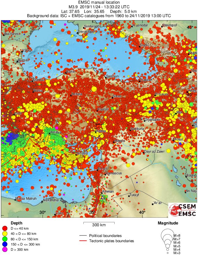 wide historical seismicity