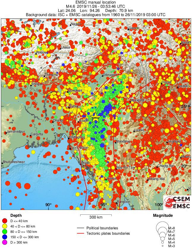 wide historical seismicity