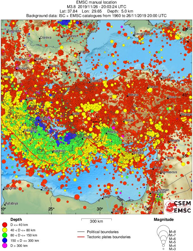 wide historical seismicity