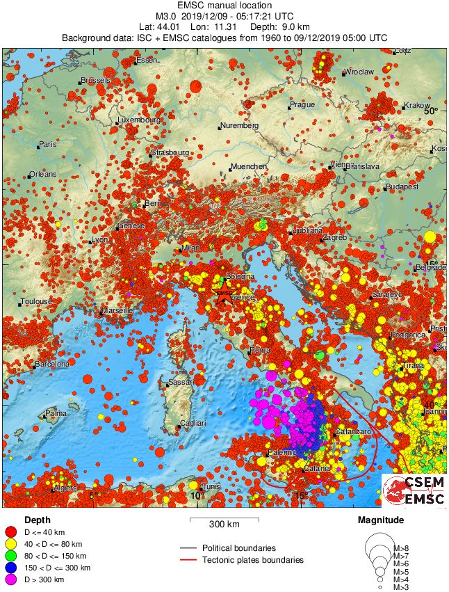 wide historical seismicity