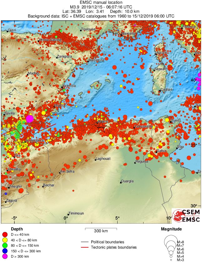 wide historical seismicity