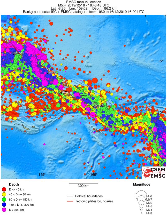 wide historical seismicity