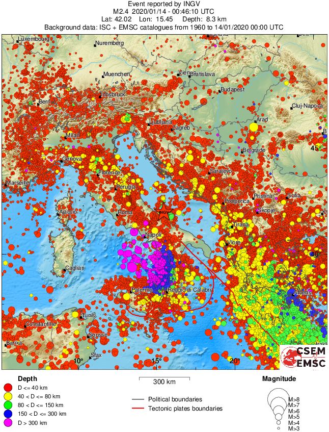 wide historical seismicity