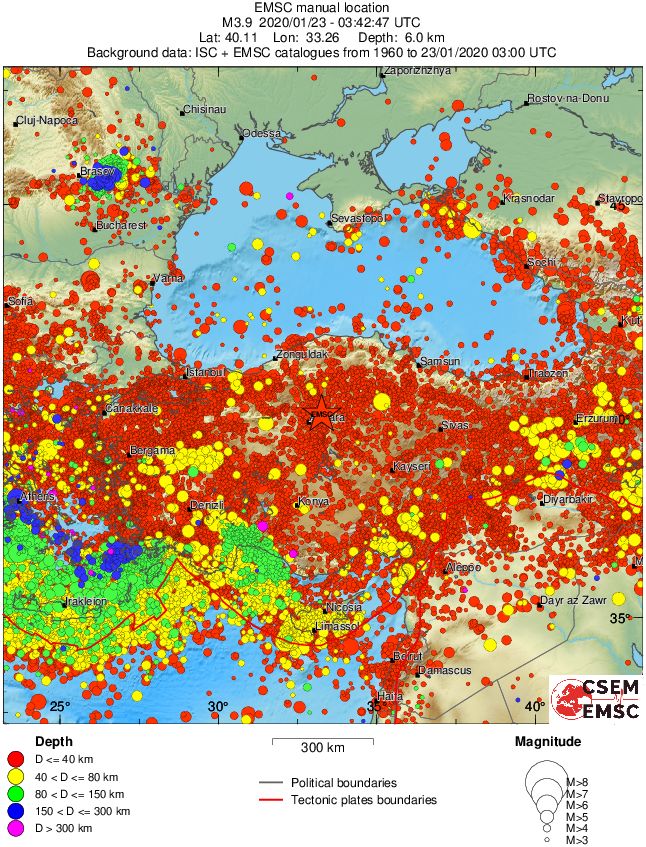 wide historical seismicity
