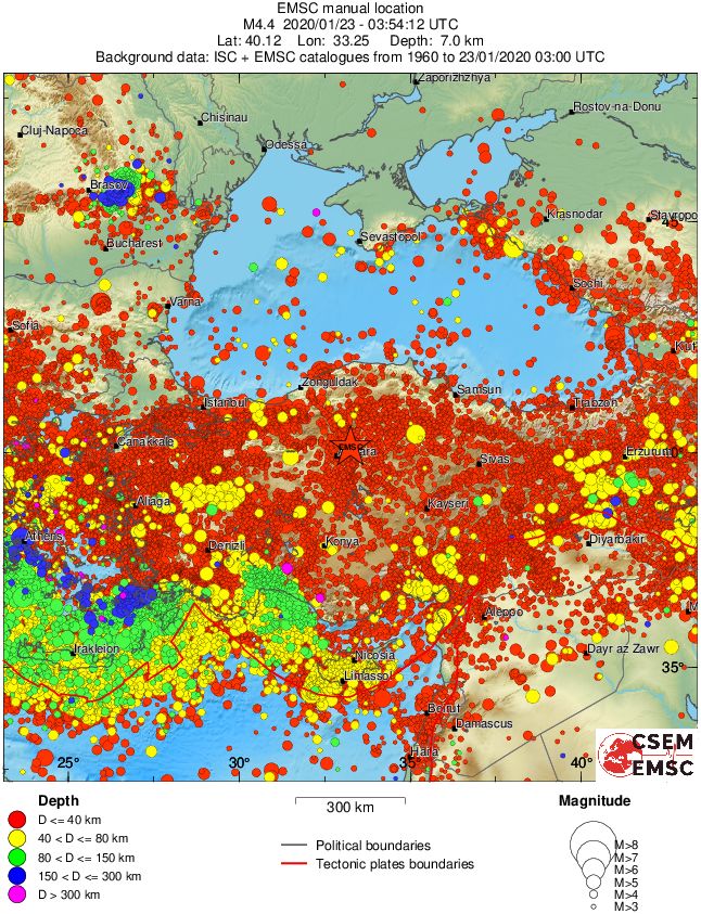wide historical seismicity