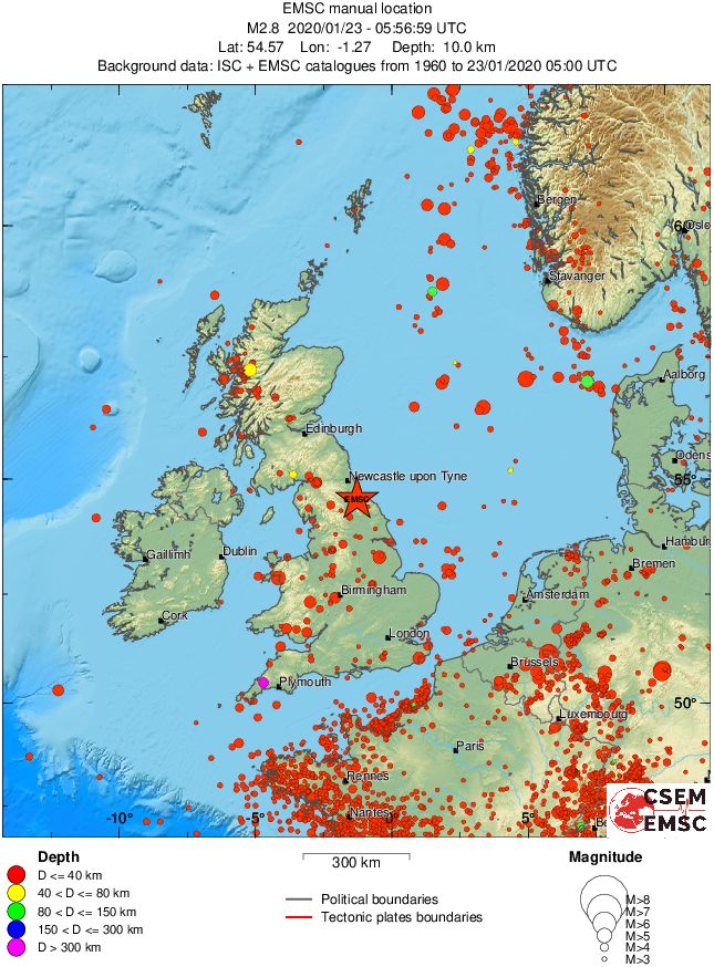 wide historical seismicity