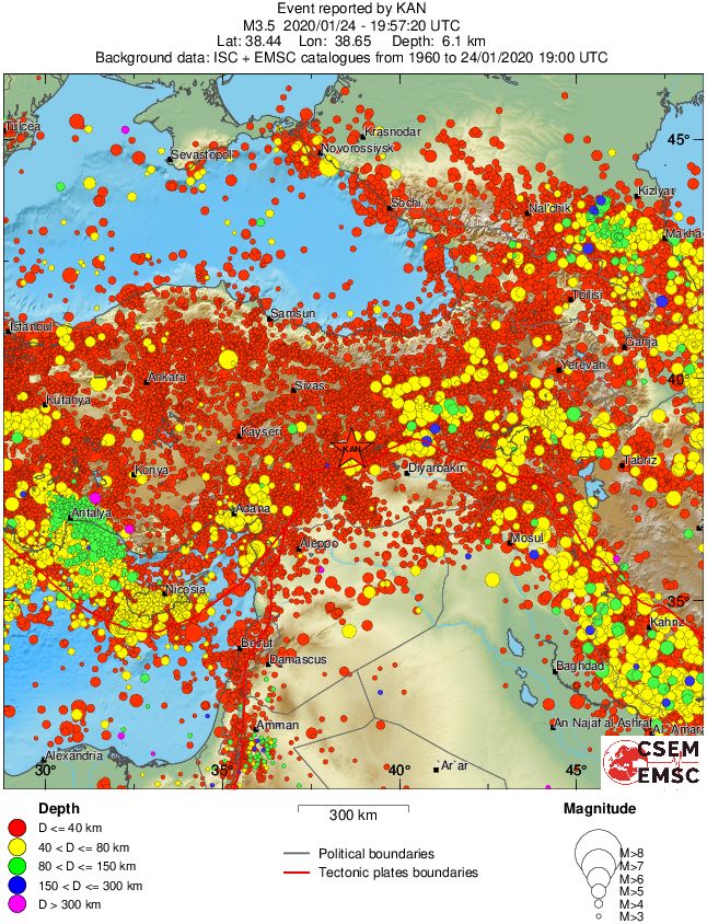 wide historical seismicity