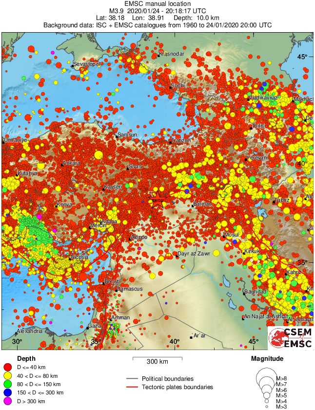 wide historical seismicity