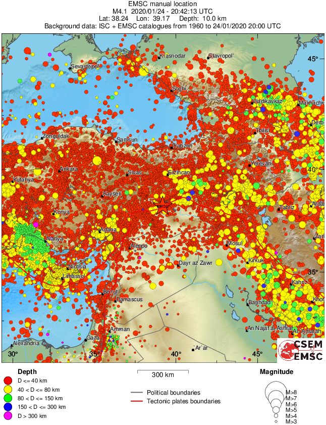 wide historical seismicity