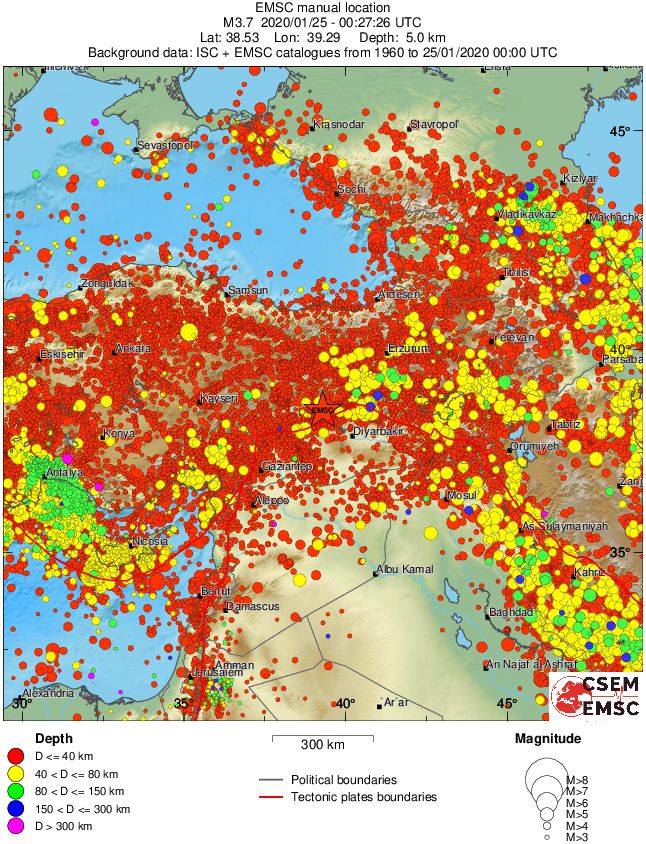 wide historical seismicity