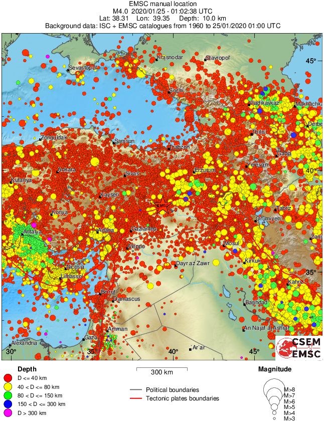 wide historical seismicity