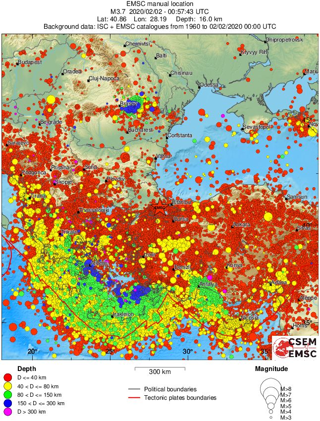 wide historical seismicity