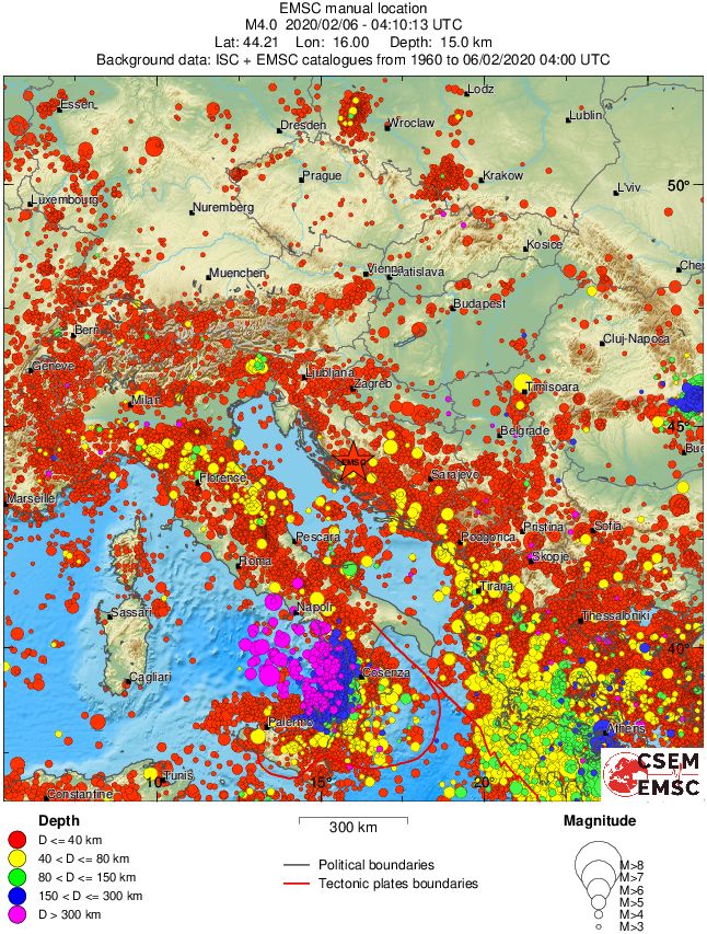 wide historical seismicity