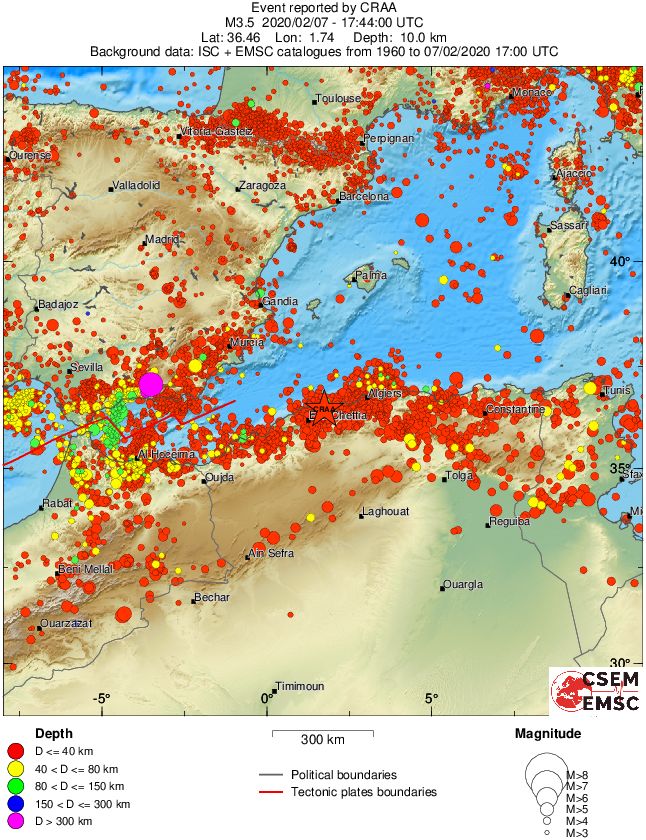 wide historical seismicity