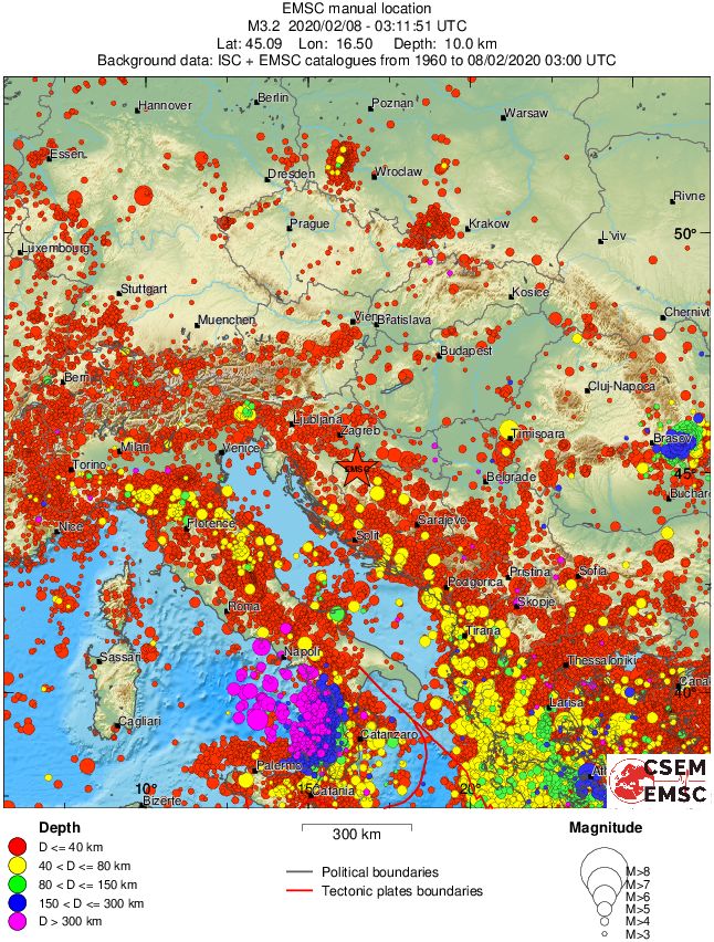 wide historical seismicity