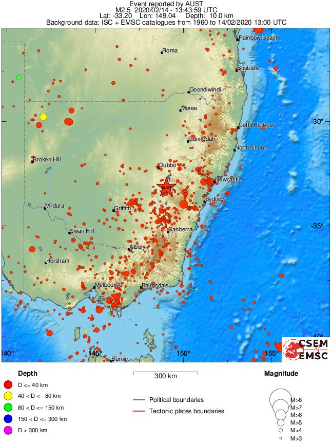 wide historical seismicity