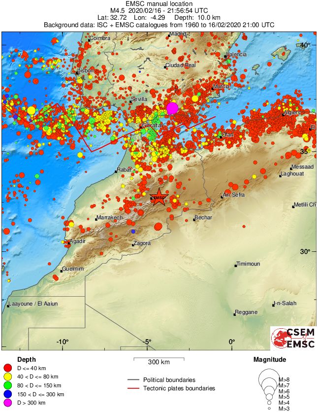 wide historical seismicity