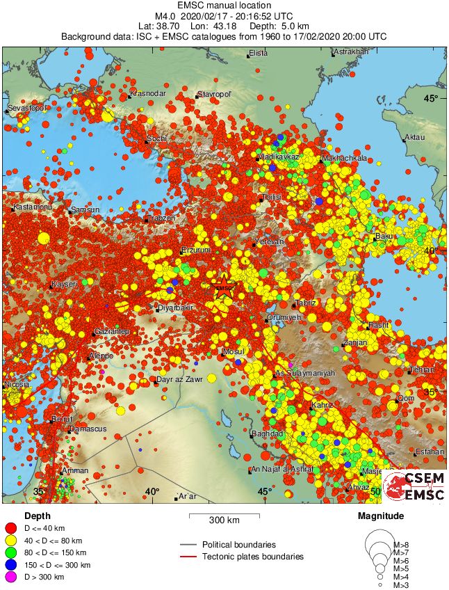 wide historical seismicity