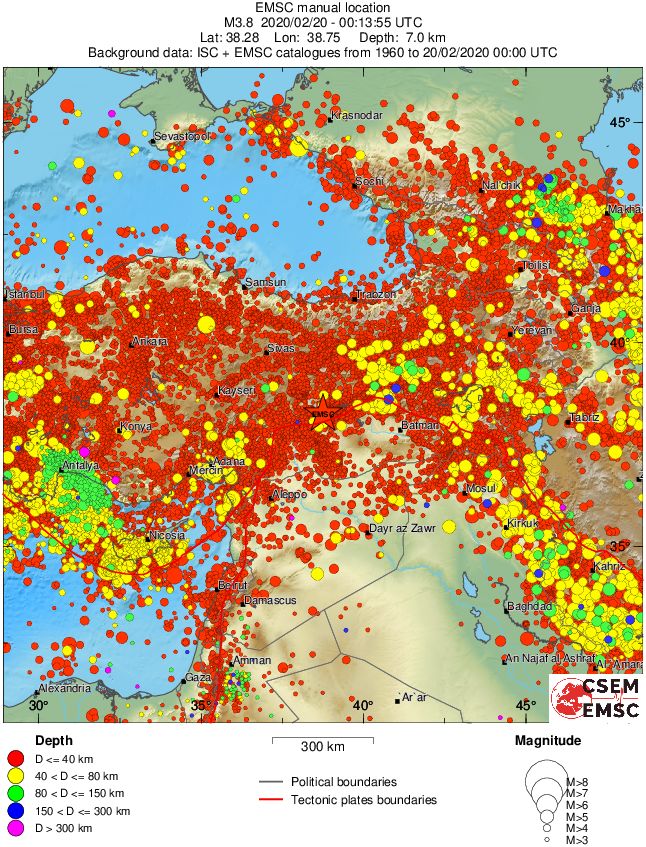 wide historical seismicity