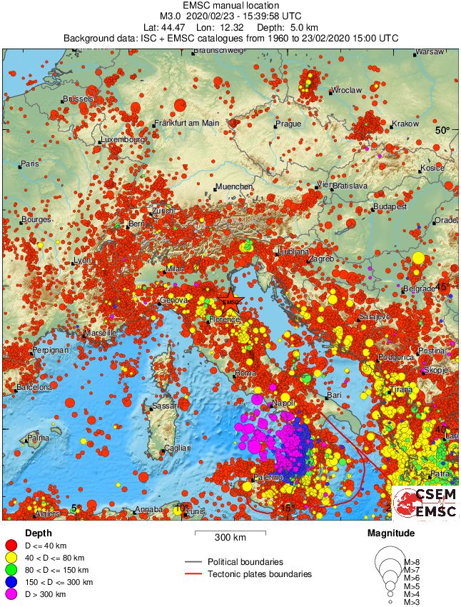 wide historical seismicity