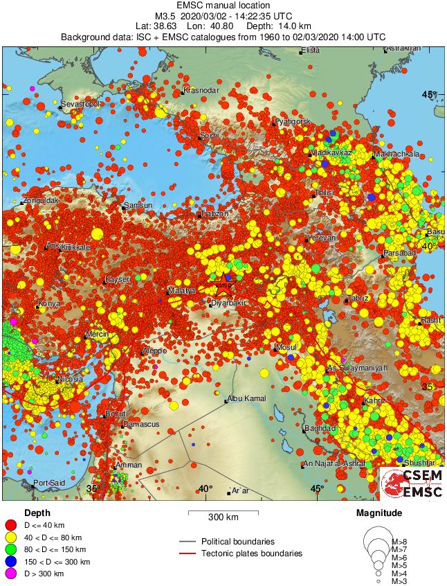 wide historical seismicity