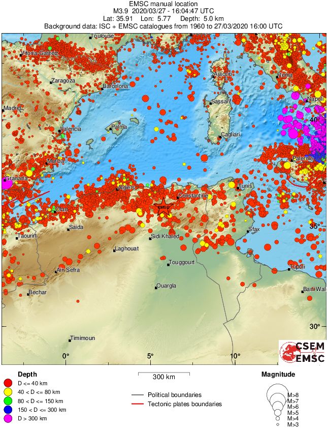 wide historical seismicity