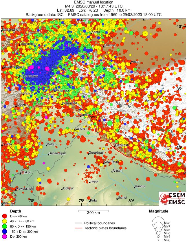 wide historical seismicity