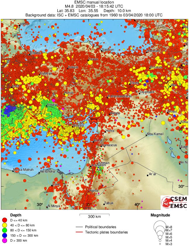 wide historical seismicity