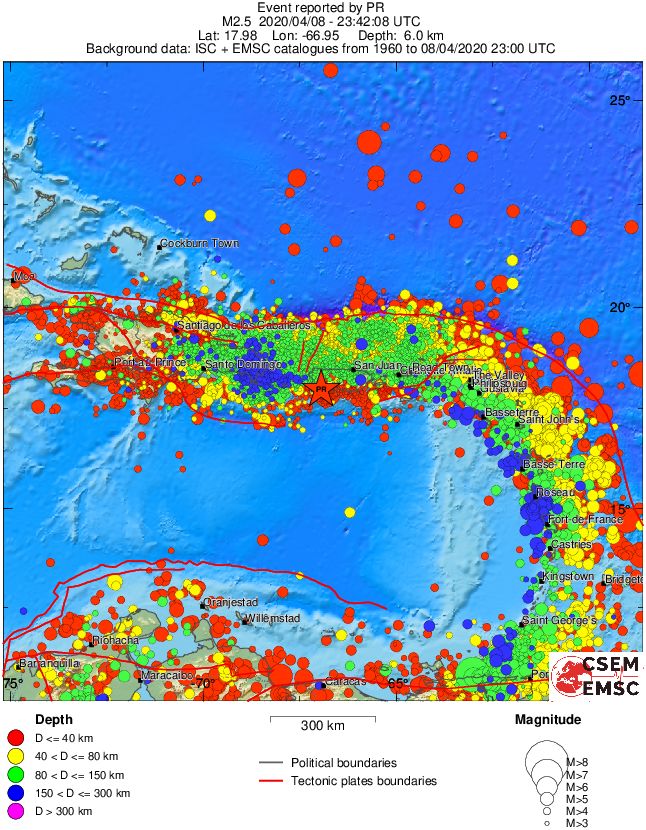 wide historical seismicity