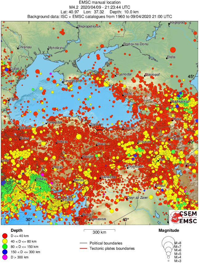 wide historical seismicity