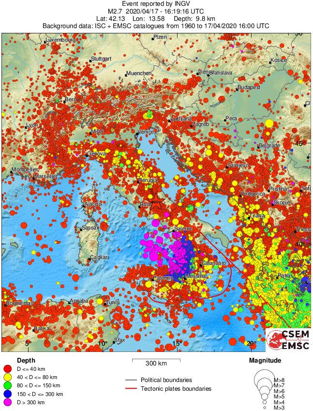 wide historical seismicity