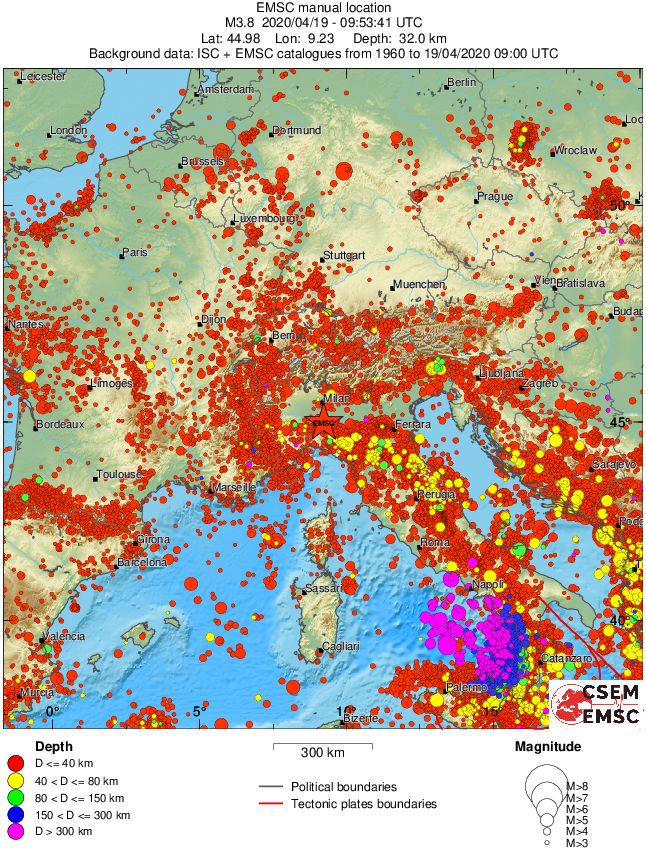 wide historical seismicity