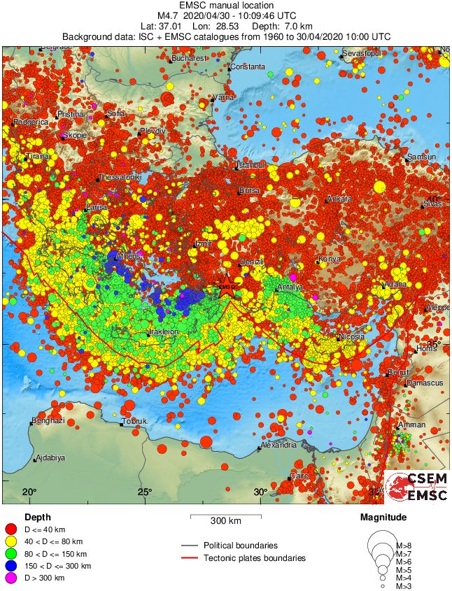 wide historical seismicity