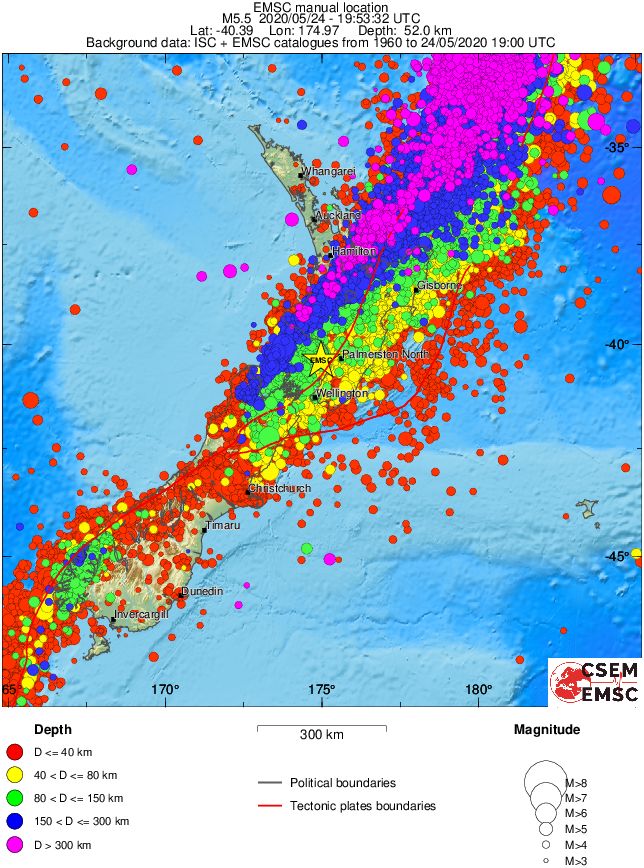 wide historical seismicity