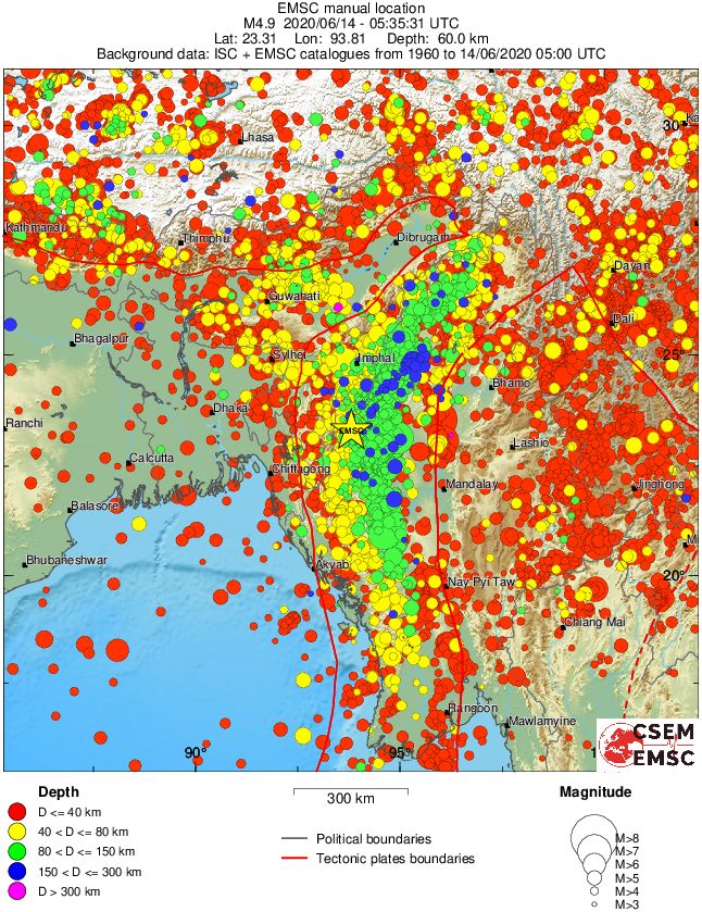 wide historical seismicity