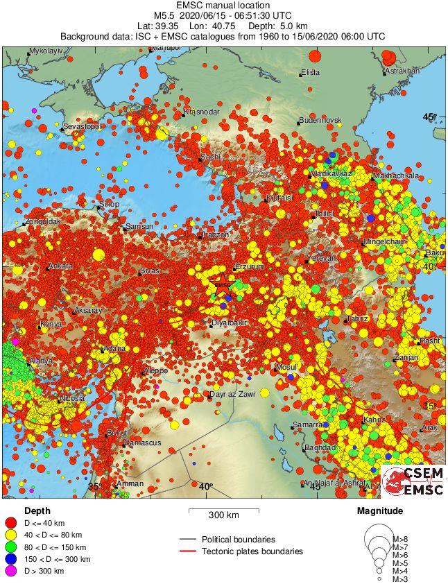 wide historical seismicity