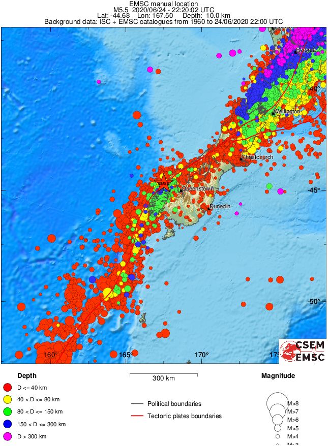 wide historical seismicity