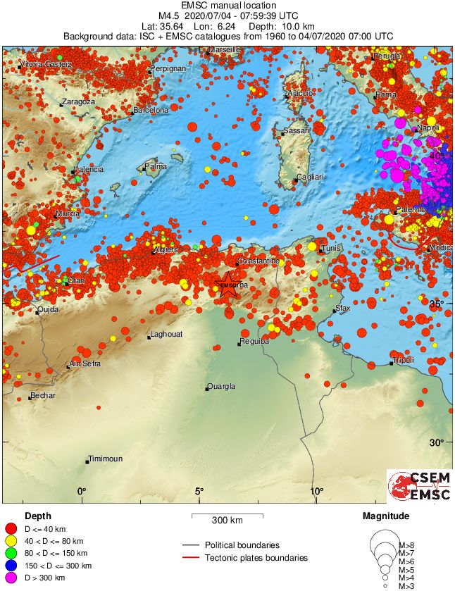 wide historical seismicity