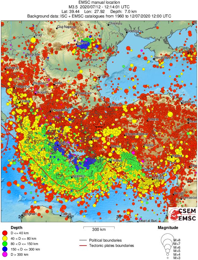 wide historical seismicity