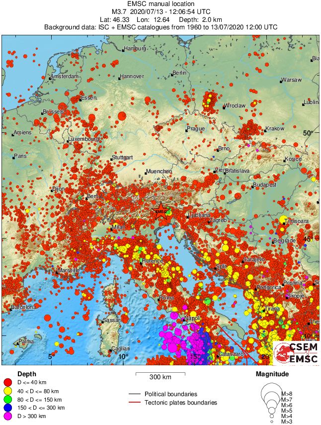 wide historical seismicity